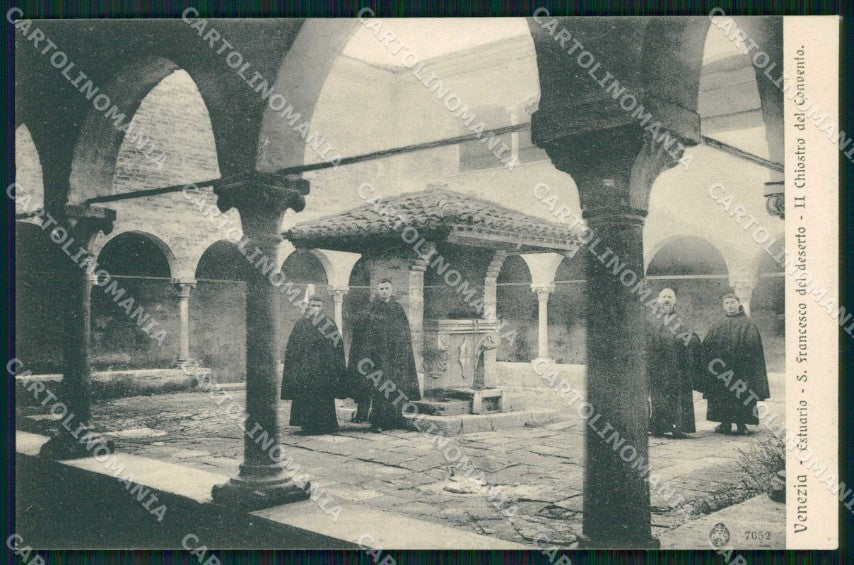 Venezia Città Estuario Frati Chiostro del Convento Brunner 7652 cartolina RT7324 – fronte
