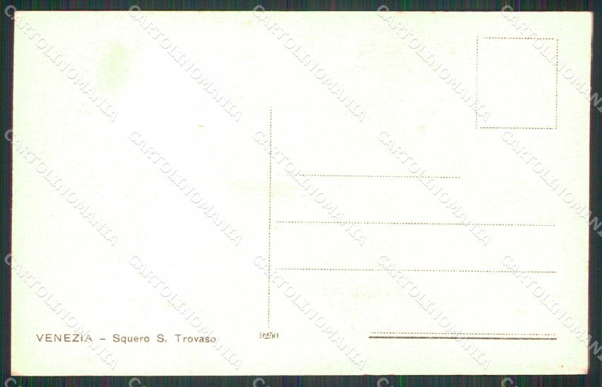 Venezia Città Squero San Trovaso Barche cartolina RT7340 – retro