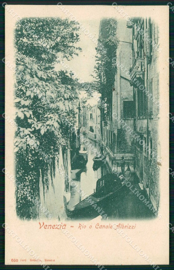 Venezia Città Rio o Canale Albrizzi Gobbato 698 SCOLLATA cartolina RT7372 – fronte