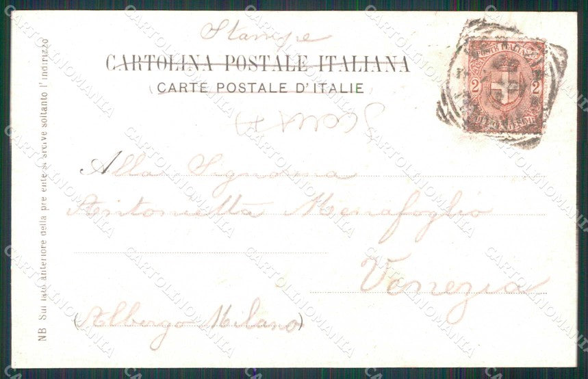 Venezia Città Rio o Canale Albrizzi Gobbato 698 SCOLLATA cartolina RT7372 – retro