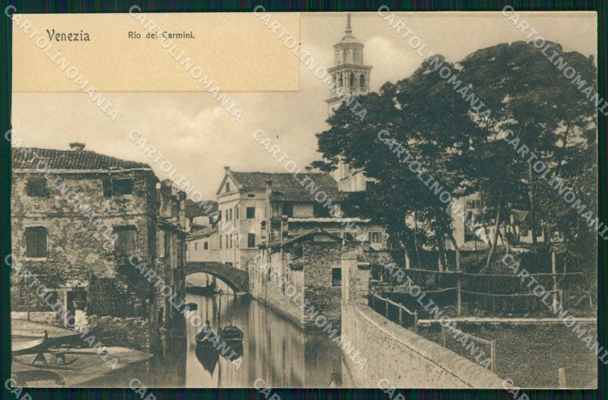 Venezia Città Rio dei Carmini cartolina RT7373 – fronte