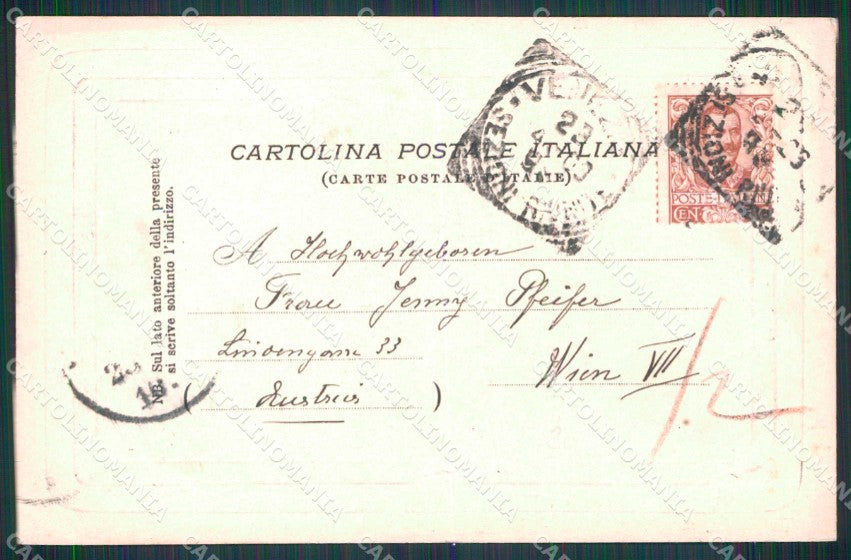 Venezia Città Piazza Ducale Prigione Gobbato 412 cartolina RT7387 – retro