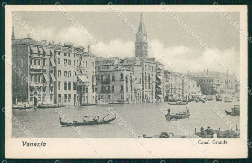 Venezia Città Canal Grande Barche cartolina RT7395 – fronte
