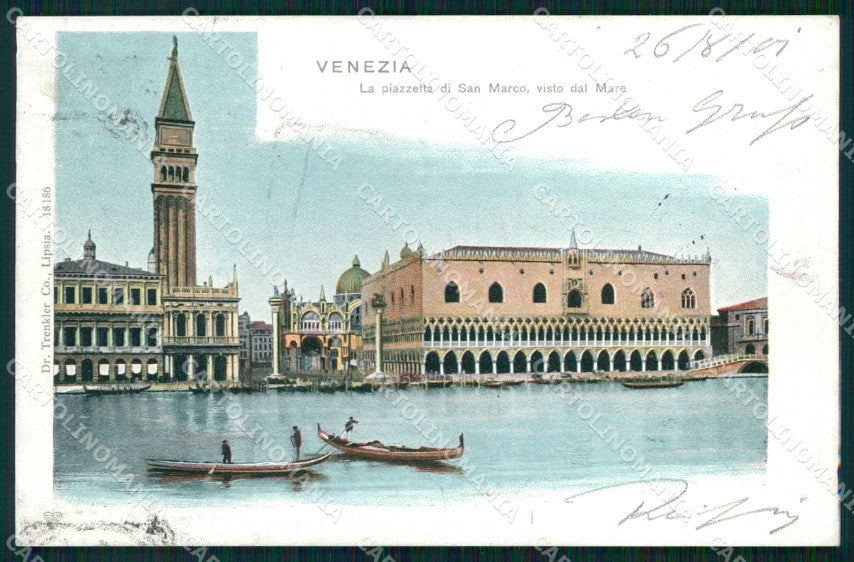Venezia Città Piazza San Marco dal Mare Trenkler 18186 cartolina RT7397 – fronte