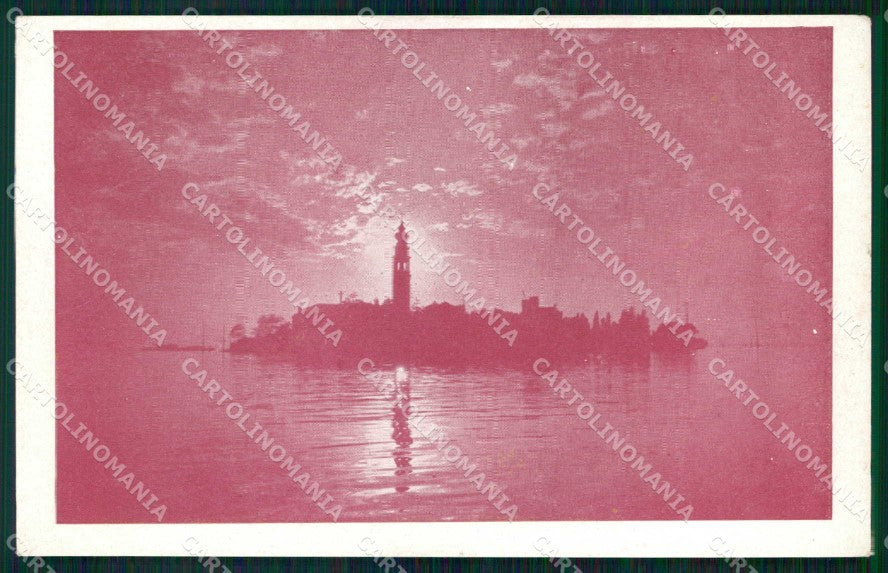 Venezia Città Isola di Lazzaro Tramonto cartolina RT7429 – fronte