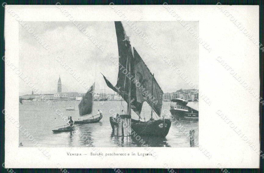 Venezia Città Barche Peschereccie Laguna cartolina RT7434 – fronte