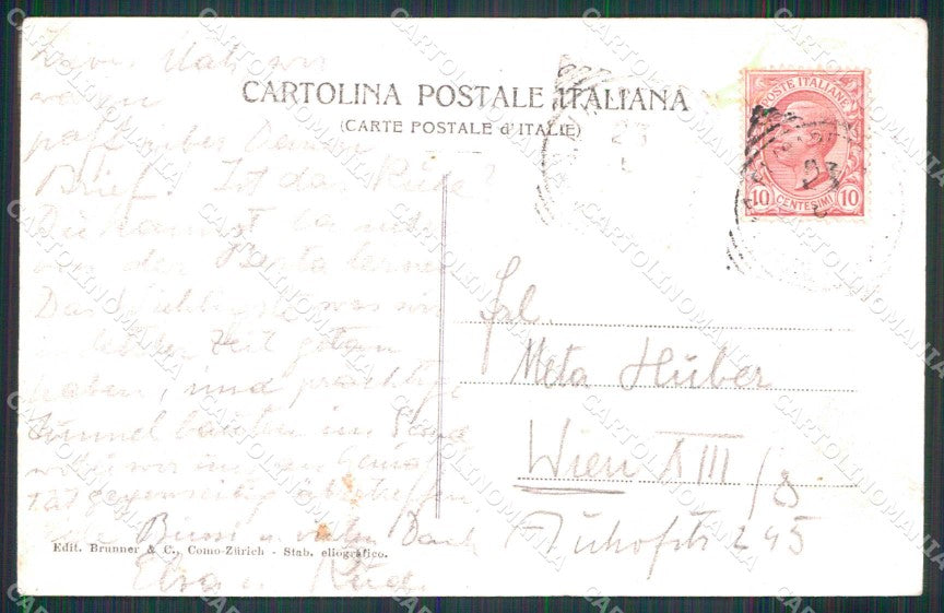 Venezia Città Canal Grande Barche Brunner 7588 cartolina RT7439 – retro