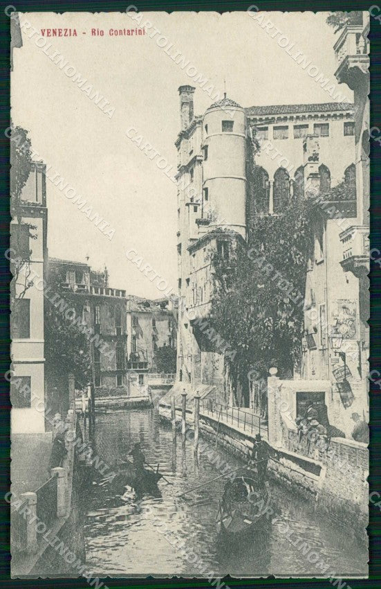 Venezia Città Rio Contarini Barche cartolina RT7443 – fronte
