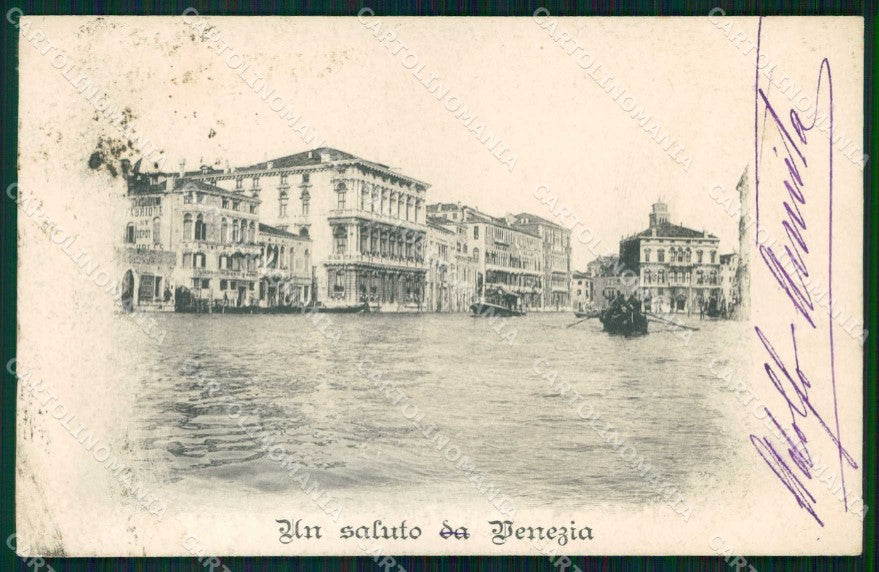 Venezia Città Saluto da cartolina RT7454 – fronte