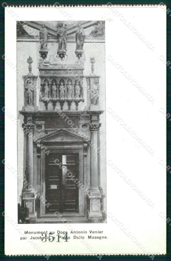 Venezia Città Monumento al Doge Antonio Venier cartolina RT7461 – fronte