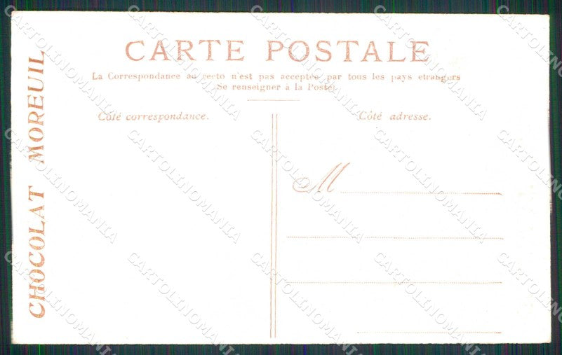 Venezia Città Ponte Rialto Chocolat Moreuil Pubblicitaria Mini cartolina RT7473 – retro