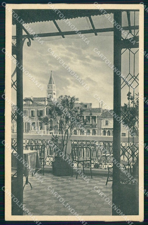 Venezia Città Terrazza Pensione Casa Petrarca Canal Grande cartolina RT7479 – fronte