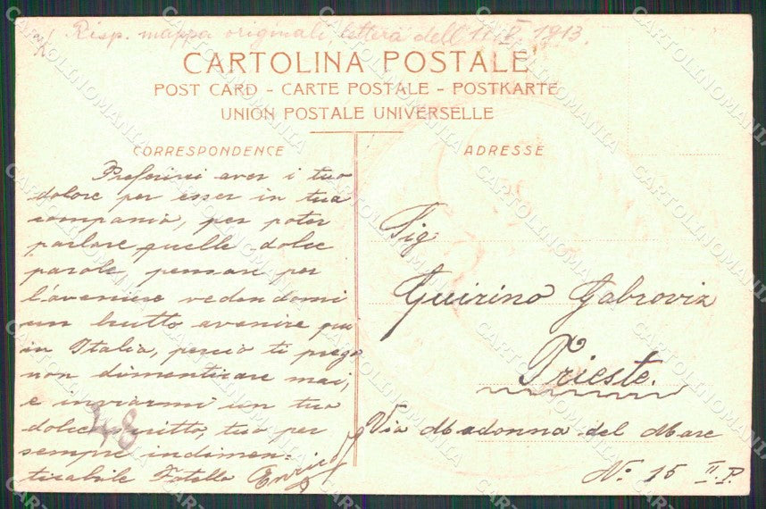 Venezia Città Saluti da Stemma Rilievo cartolina RT7480 – retro
