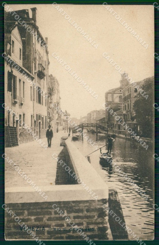 Venezia Città Rio San Gerolamo Barca cartolina RT7502 – fronte
