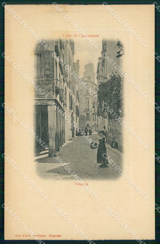 Venezia Città Calle di Carampane Gobbato 414 cartolina RT7513 – fronte