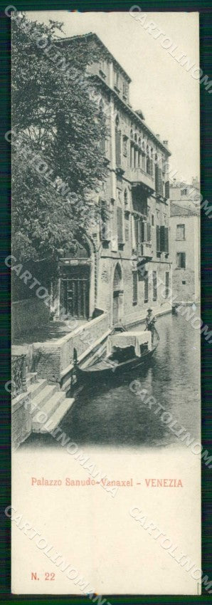 Venezia Città Palazzo Sanudo Vanaxel Mini cartolina RT7515 – fronte