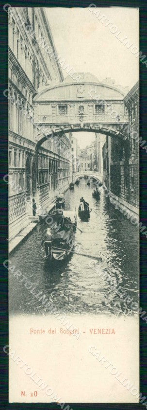 Venezia Città Ponte dei Sospiri Barche Mini cartolina RT7520 – fronte