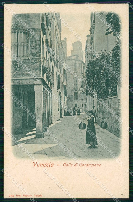 Venezia Città Calle di Carampane Gobbato 743 cartolina RT7528 – fronte