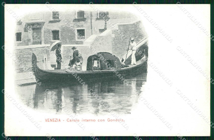 Venezia Città Canale Interno con Gondola cartolina RT7534 – fronte