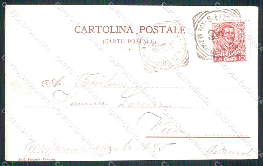 Venezia Città Lido di Villino Secondo cartolina RT7536 – retro