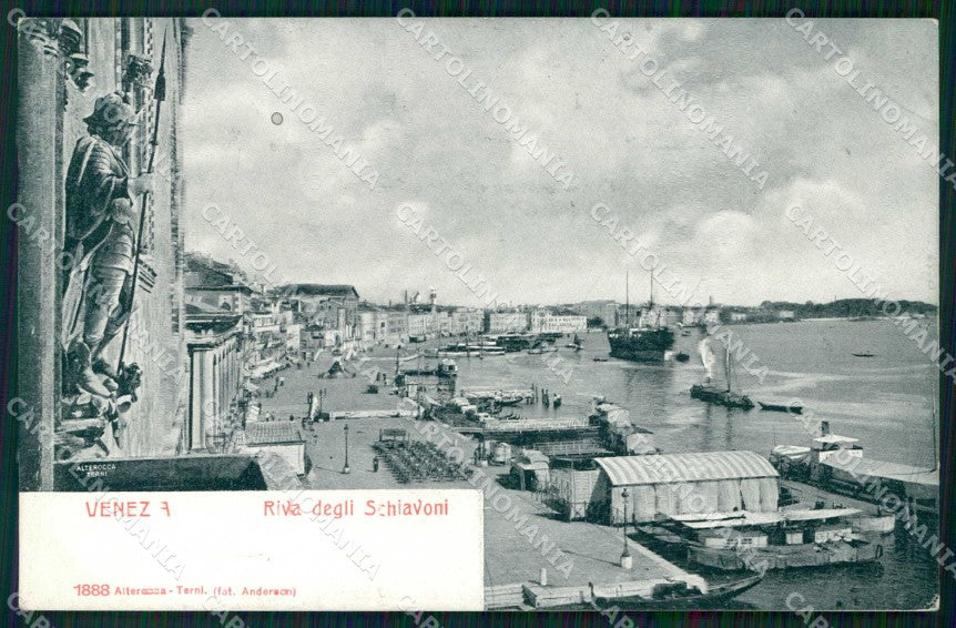 Venezia Città Riva degli Schiavoni Alterocca 1888 cartolina RT7544 – fronte