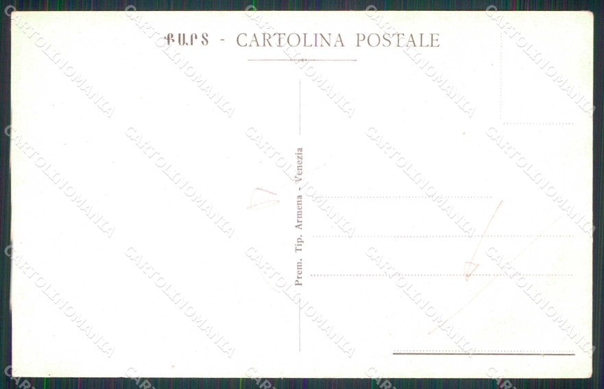 Venezia Città Paramenti Chiesa Armena PIEGHE cartolina RT7572 – retro