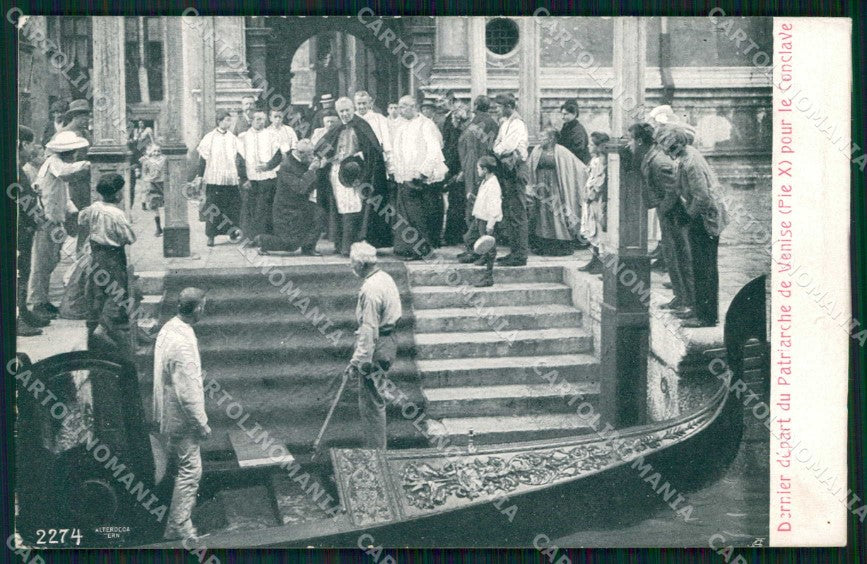 Venezia Città Conclave Patriarca Gondola Alterocca 2274 cartolina RT7580 – fronte