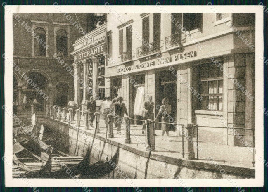 Venezia Città Albergo Ristorante Manin Pilsen FG cartolina RT7586 – fronte