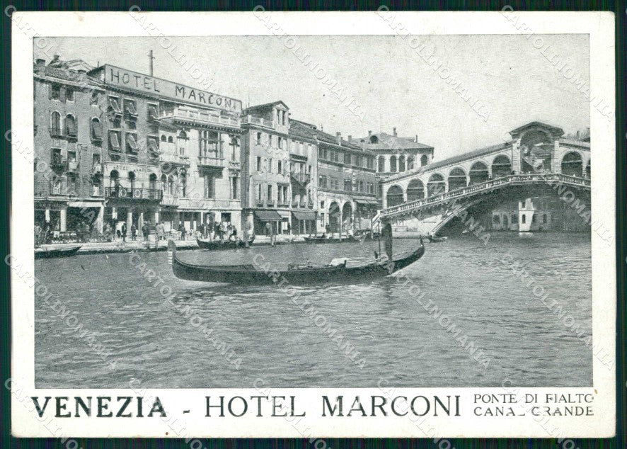 Venezia Città Hotel Marconi Ponte di Rialto Canal Grande FG cartolina RT7588 – fronte