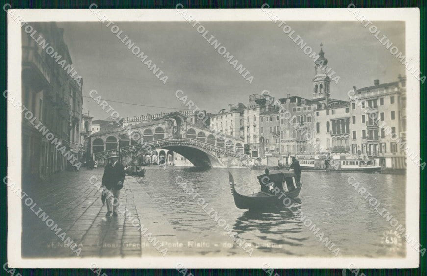 Venezia Città Canal Grande Ponte di Rialto Generini 658 Foto cartolina RT7612 – fronte