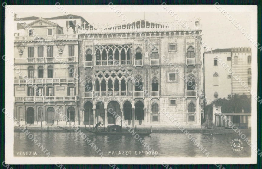 Venezia Città Palazzo Ca' d'Oro Gondola Generini 613 Foto cartolina RT7615 – fronte