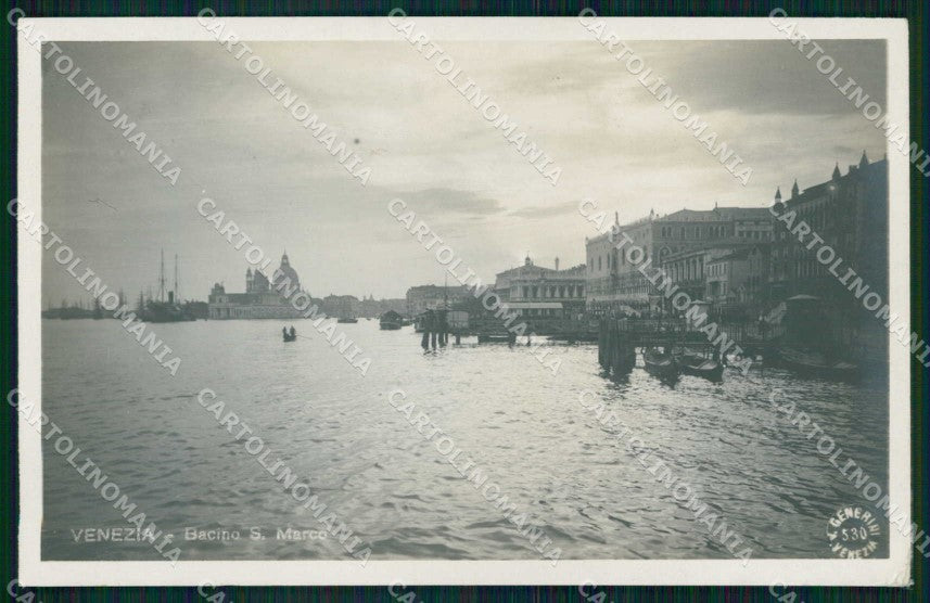 Venezia Città Bacino San Marco Barche Generini 530 Foto cartolina RT7617 – fronte