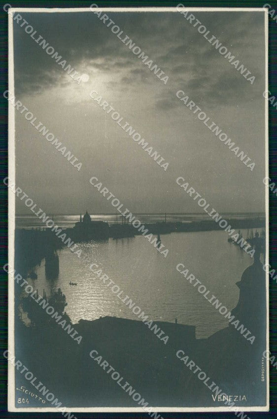 Venezia Città Laguna Chiaro di Luna Sciutto 804 Foto cartolina RT7629 – fronte