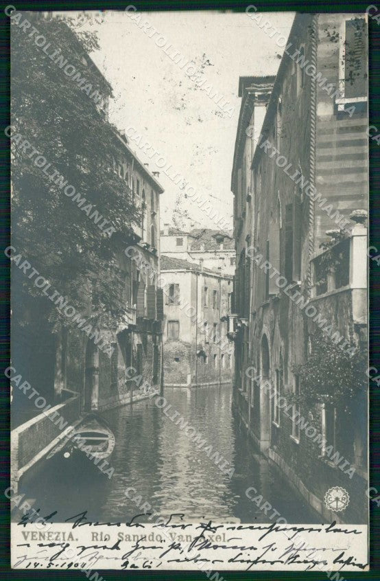 Venezia Città Rio Sanudo Van Axel Barca NPG Foto cartolina RT7633 – fronte