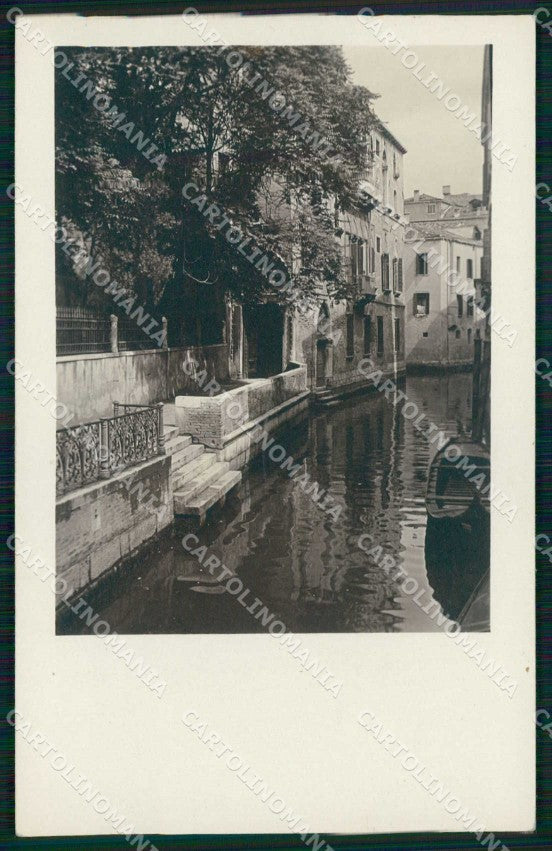 Venezia Città Canale Interno Barca Foto cartolina RT7634 – fronte