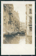 Venezia Città Canale Interno Barche Foto cartolina RT7655 – fronte