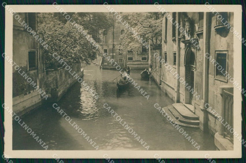 Venezia Città Rio Pittoresco Barche Foto cartolina RT7656 – fronte