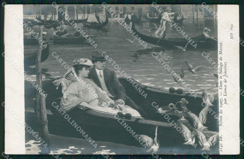 Venezia Città Gondolieri Piccioni Foto cartolina RT7659 – fronte