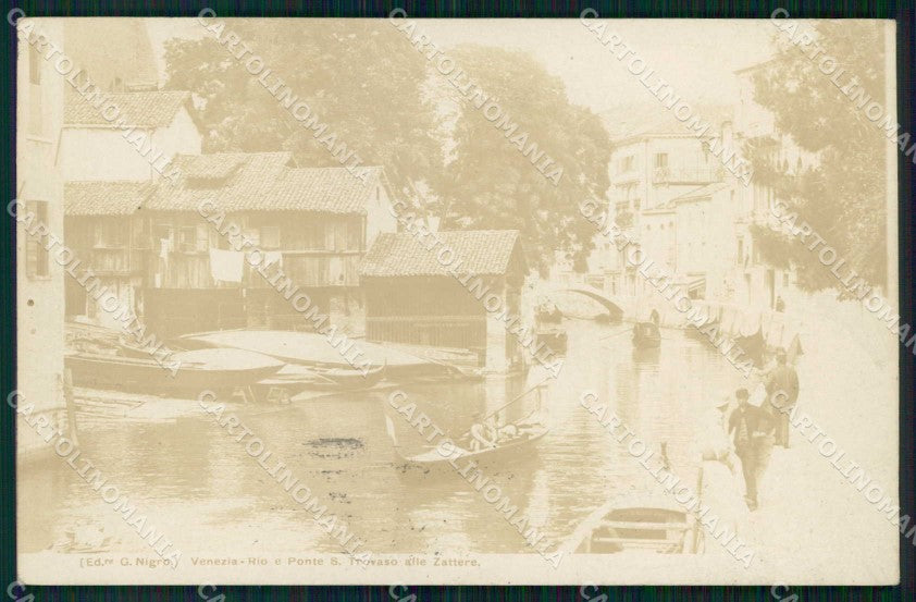 Venezia Città Rio Ponte San Trovaso alle Zattere Foto cartolina RT7662 – fronte