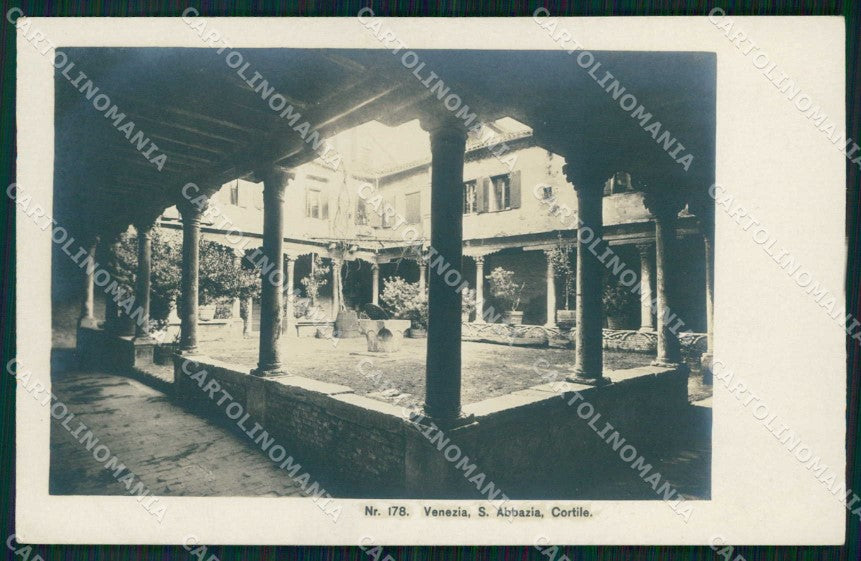 Venezia Città Cortile dell'Abbazia Foto cartolina RT7665 – fronte