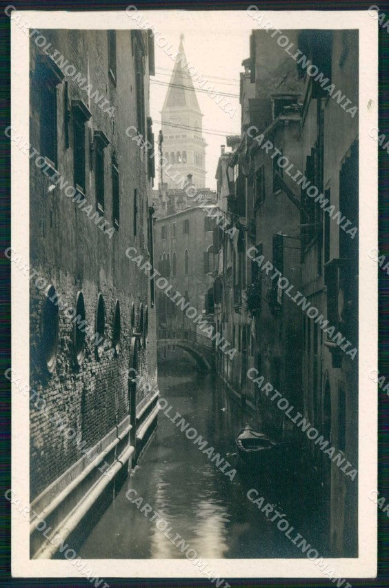 Venezia Città Canale Interno Barca Foto cartolina RT7669 – fronte