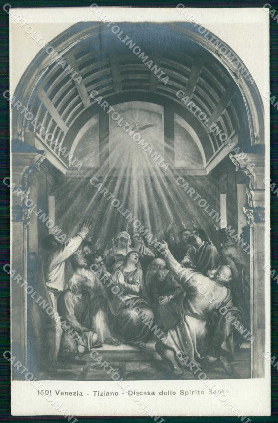 Venezia Città Discesa Spirito Santo Tiziano NPG Foto cartolina RT7685 – fronte