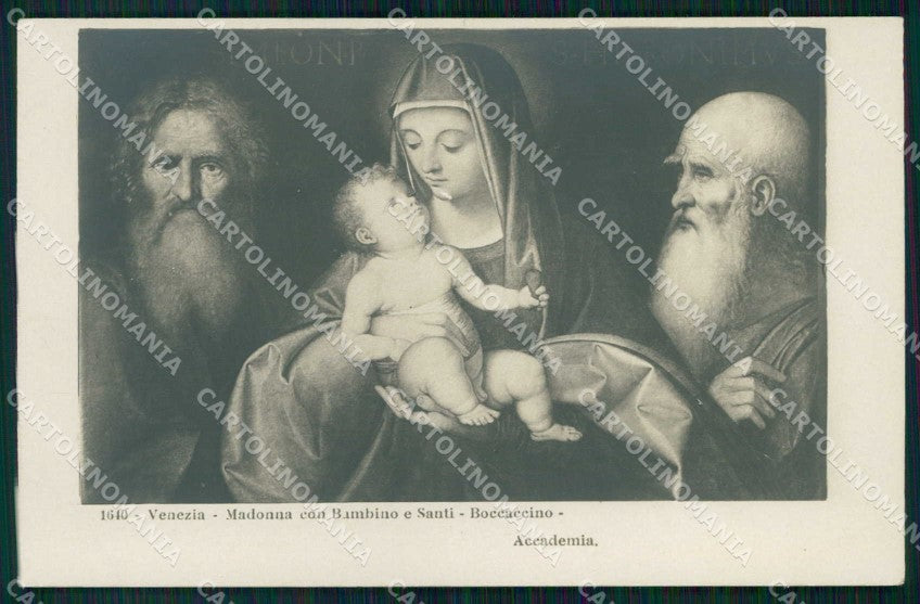 Venezia Città Madonna con Bambino Santi Boccaccino NPG Foto cartolina RT7688 – fronte