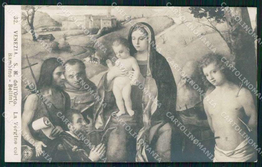 Venezia Città Vergine con Bambino Bellini NPG Foto cartolina RT7695 – fronte