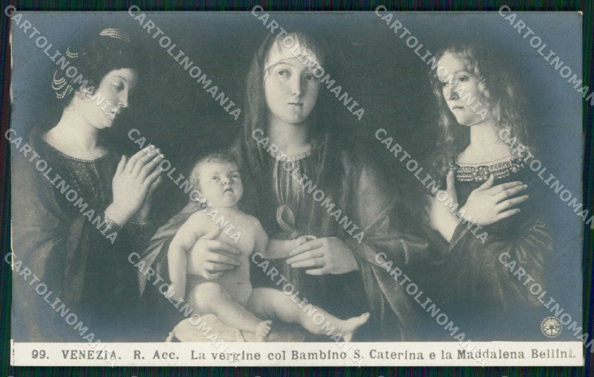 Venezia Città Vergine con Bambino Maddalena Bellini NPG Foto cartolina RT7696 – fronte