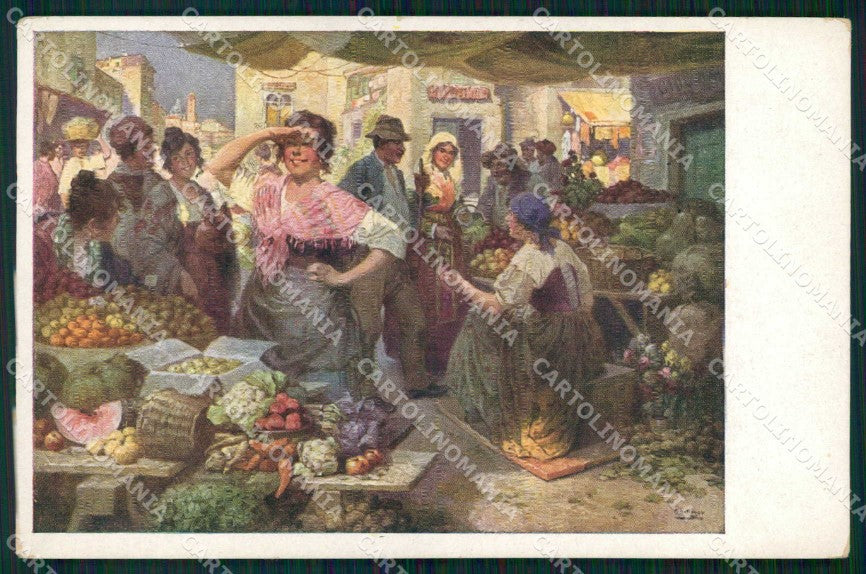 Venezia Città Mercato della Frutta M M Vienne 1321 cartolina RT7710 – fronte