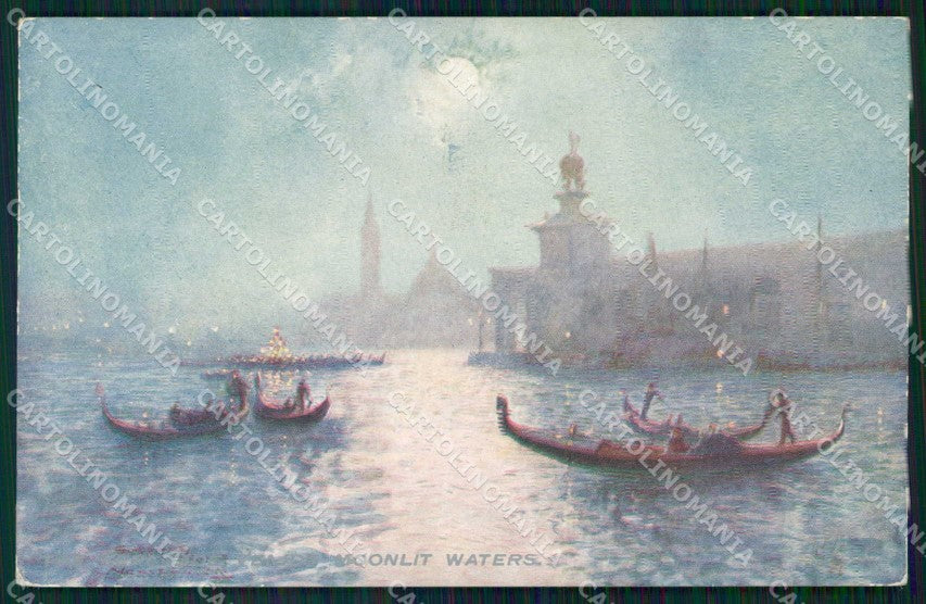 Venezia Città Bacino San Marco Chiaro di Luna Oilette 7965 cartolina RT7713 – fronte