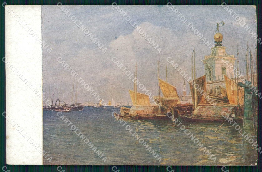 Venezia Città XI Esposizione Internazionale d'Arte Punta Dogana cartolina RT7725 – fronte