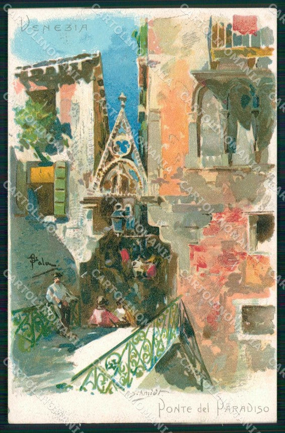 Venezia Città Ponte del Paradiso Illustratori cartolina RT7741 – fronte