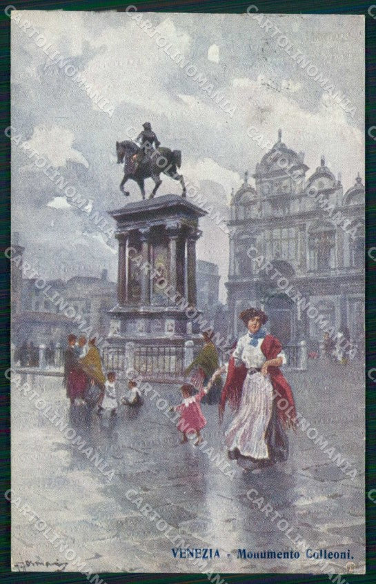 Venezia Città Monumento Colleoni Illustratori cartolina RT7750 – fronte